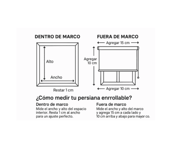 conoce como medir correctamente tus ventanas para instalar persianas enrollables. asegura un ajuste perfecto siguiendo nuestra guía de medicion facil y rapida para interiores