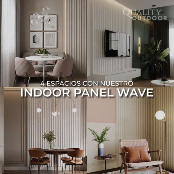 panel decorativo de pvc impermeable para pared y techo quality indoor wave ideal para renovar espacios modernos con alta humedad como cocinas y banos