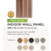 catalogo de colores de lambrin wpc decorativo para muros interiores resistentes a humedad
