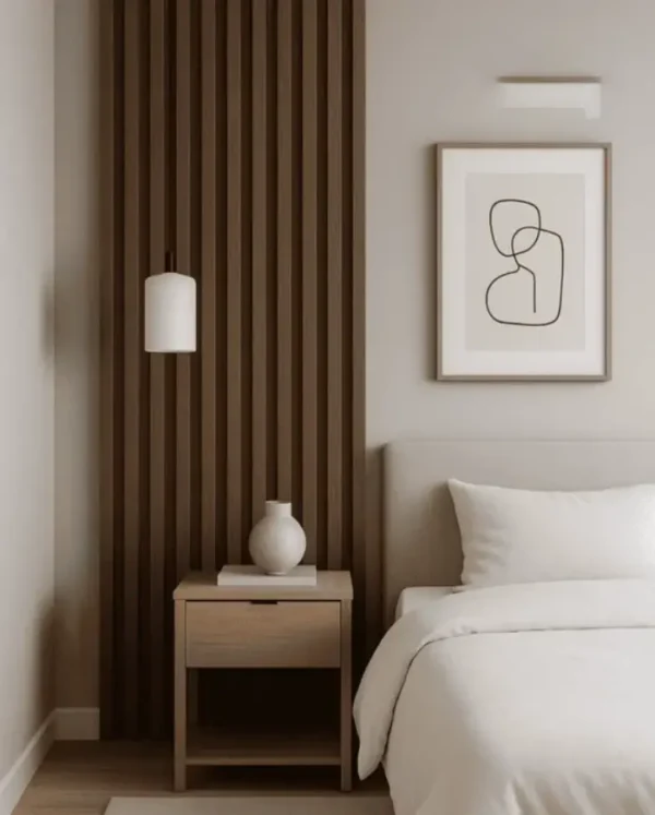 lambrin wpc decorativo para muros interiores resistentes a humedad quality indoor: recubrimiento para muros y techos interiores con acabado moderno tipo madera para uso residencial y comercial. garantia de 10 años.