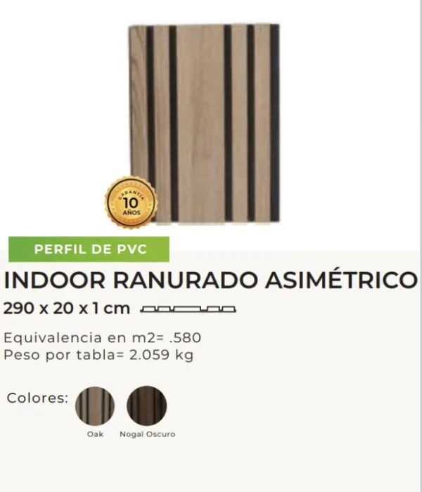 ficha tecnica de lambrin wpc ranurado asimetrico