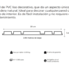 medidas de lambrin wpc ranurado asimetrico