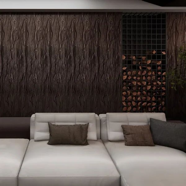 evive tus paredes y techos interiores con el panel decorativo 3d pu replica tronco poliuretano interior tekno step: revestimiento con imitacion realista de troncos en relieve 3d, instalacion sencilla y acabado natural.