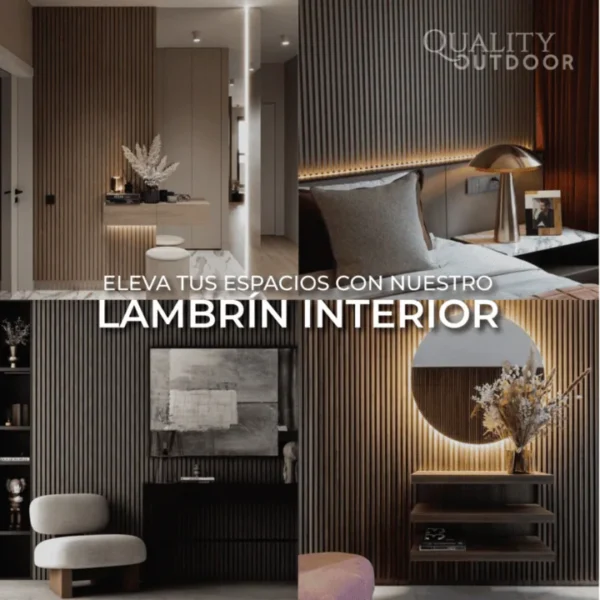 transforma tus muros con lambrin wpc decorativo perfecto para interiores modernos y resistencia en zonas humedas