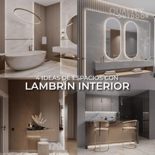 dale estilo y proteccion a tus espacios con lambrin wpc decorativo ideal para muros interiores resistentes a la humedad
