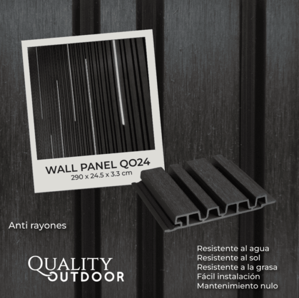 revestimiento exterior con panel asimetrico wpc quality outdoor para techos y muros. ofrece gran resistencia a la intemperie, facil limpieza, libre de termitas y con garantia de hasta 20 anos. perfecto para casas, oficinas y proyectos comerciales