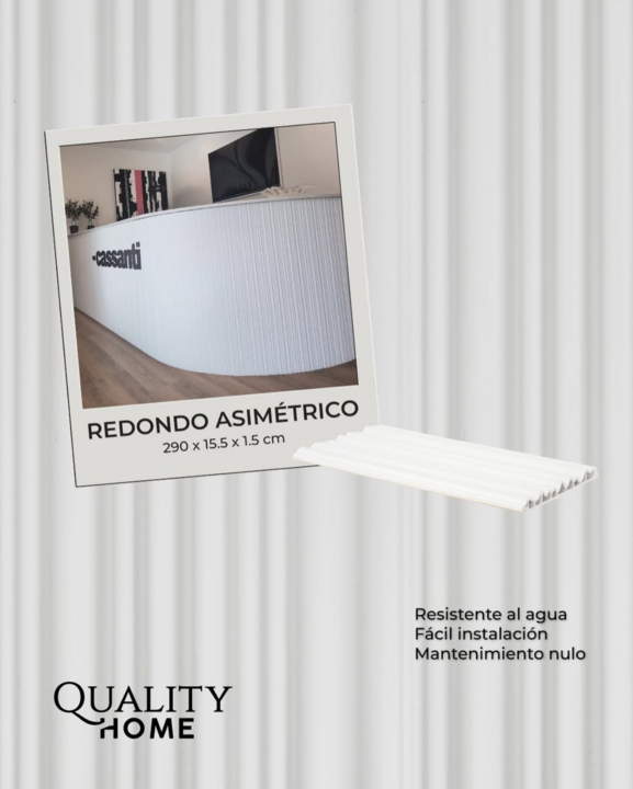 Panel Mural 3D Redondo Asimétrico para Interiores Modernos Quality Indoor Decoración Premium dale vida a tu muro con el panel 3d redondo asimetrico de quality indoor. ideal para interiores modernos con toque premium