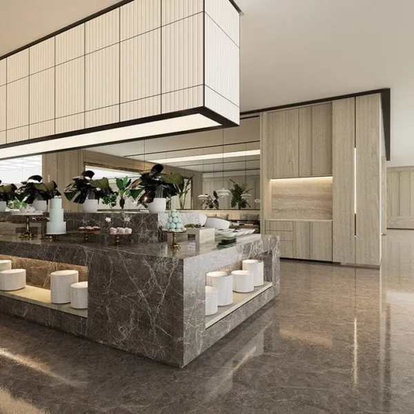 panel texturizado tipo madera de pvc revestimiento decorativo para interiores tekno step. textura realista con vetas marcadas que aportan profundidad visual y un estilo sofisticado a muros y techos.