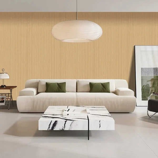 revestimiento decorativo en pvc tipo madera para sala tekno step; aporta calidez y profundidad visual, bajo mantenimiento y limpieza sencilla