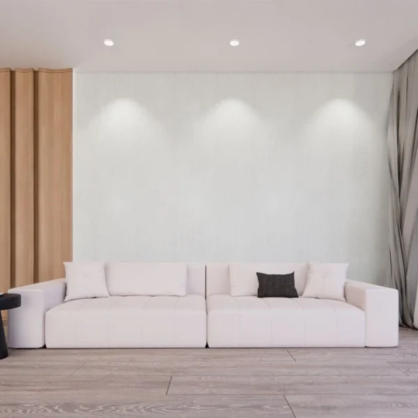 tapiz pvc tipo piedra acabado mate tekno step modelo bahir en recepcion, autoadherible, duradero y facil de limpiar, ideal para areas de trafico moderado en interiores