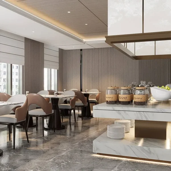 panel decorativo pvc tipo madera para hotel boutique tekno step; experiencia acogedora y distintiva