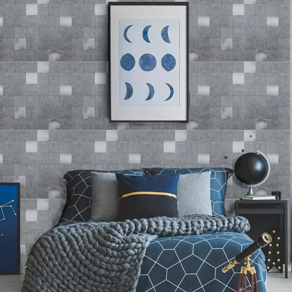 Panel Metálico Decorativo Autoadherible para Pared | Tekno Step — Modelo Nagano panel metalico decorativo autoadherible para pared tekno step modelo nagano superficie metalica 3d resistente a humedad y rayaduras instalacion inmediata sin herramientas adicionales