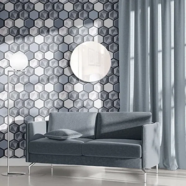 Panel 3D para Pared XPC Autoadherible Tekno Step decora tus espacios interiores con el panel 3d para pared xpc autoadherible tekno step, resistente al vapor y humedad, textura tipo piedra, azulejo o ladrillo, ideal para interiores modernos.