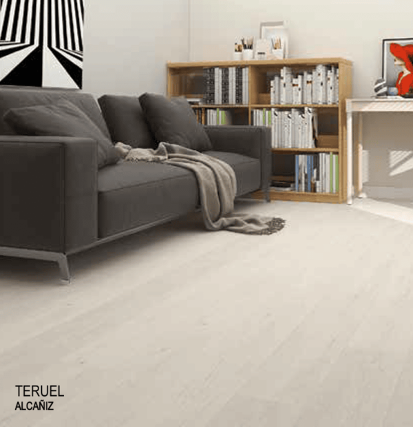 Piso Laminado Click Select Tekno Step — Alcañiz piso laminado click select tekno step color alcaniz, textura madera realista, alta durabilidad y clase de uso 31, ideal para proyectos residenciales y comerciales de trafico medio