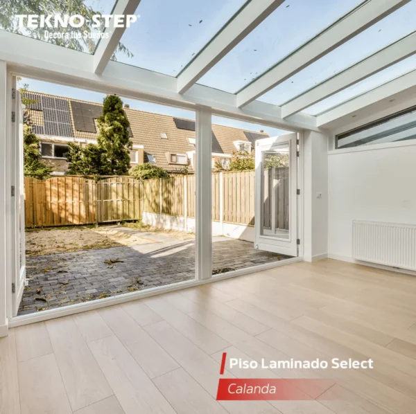 Piso Laminado Click Select Tekno Step — Calanda piso laminado click select tekno step color calanda, laminado con proteccion contra desgaste ac3/ac4, aspecto calido y tacto realista, facil limpieza y mantenimiento