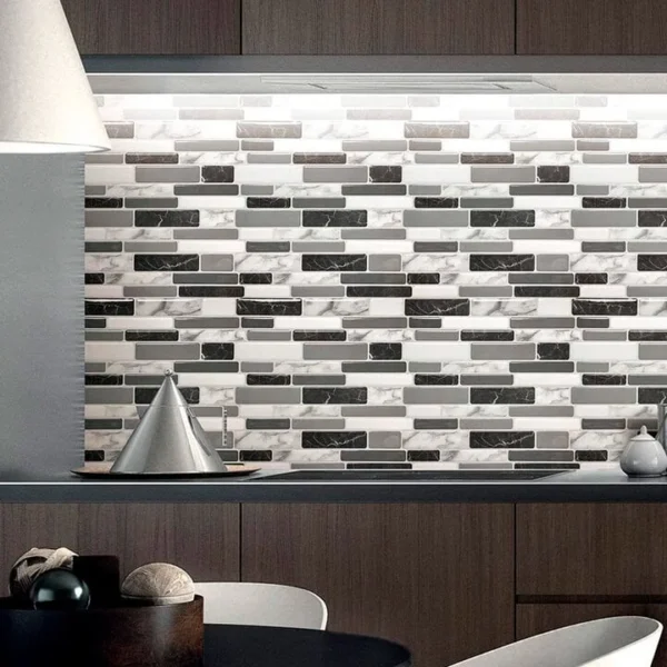 panel vinilico capri tekno step 3d autoadherible estilo azulejo para cocinas resistente a humedad y facil instalacion