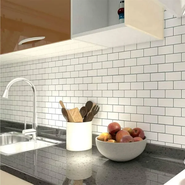 panel vinilico venecia tekno step 3d autoadherible estilo azulejo perfecto para interiores cocina y bano facil corte e instalacion