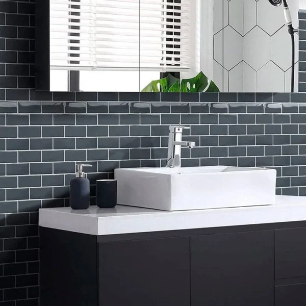 panel vinilico verona tekno step 3d autoadherible tipo azulejo ideal para cocina y bano resistente a manchas y humedad