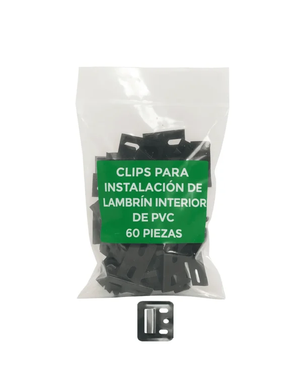 Grapas para Lambrín de PVC Interior | Clips de Unión instala facil y rapido con las grapas para lambrin de pvc interior clips de union. fijacion segura, practica y profesional con alta resistencia, durabilidad y acabado profesional. compatibilidad con lambrin y wall cladding interiores.