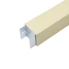 cople para unir viga interior wpc 50x50 mm con ajuste preciso. ofrece rigidez prolongada y resistencia a movimientos, ideal para muros decorativos y plafones interiores. paquete con 4 piezas, 300 g.