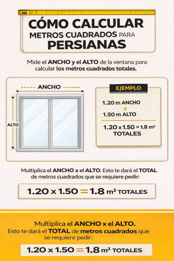 Instructivo de cómo determinar metros cuadrados instructivo de cómo determinar metros cuadrados para persianas