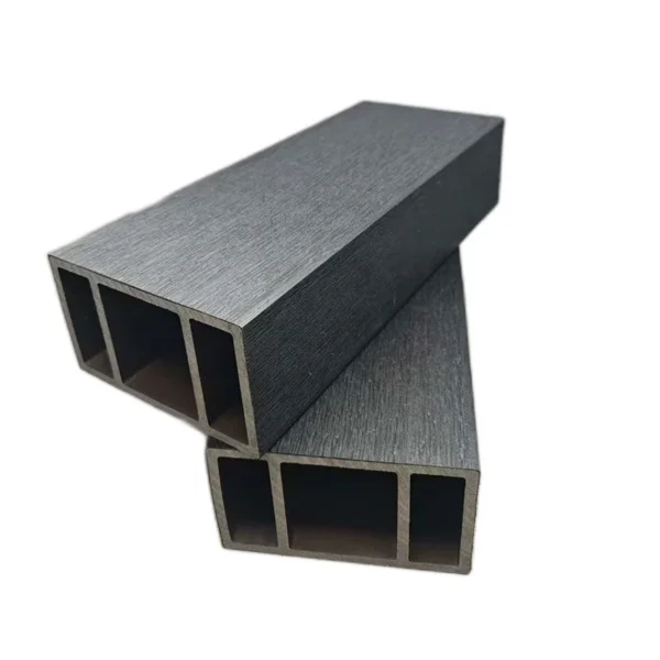 viga exterior wpc tipo madera tekno step | precio economico en mexico color dark black con acabado moderno, resistente a humedad, rayos uv y plagas, ideal para fachadas y terrazas exteriores con bajo mantenimiento