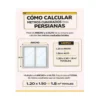 instructivo de cómo calcular m2 para persianas