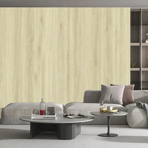 revestimiento pvc tekno step interior modelo maple dusk de la nueva coleccion vistawood, acabado madera con textura, sistema de instalacion rapida y alta durabilidad para espacios modernos