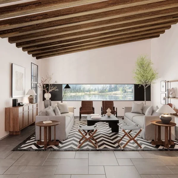 Viga WPC para Techo Interior Tekno Step con Sistema de Instalación Oculta viga wpc para techo interior tekno step con diseno en u y sistema de fijacion oculta a presion ideal para plafones modernos con acabado tipo madera y bajo mantenimiento en proyectos residenciales y comerciales