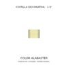 Cintilla decorativa 1.5 pulgadas, color Alabaster; muestra a tamaño original Cintilla decorativa 1.5 pulgadas, color Alabaster; muestra a tamaño original