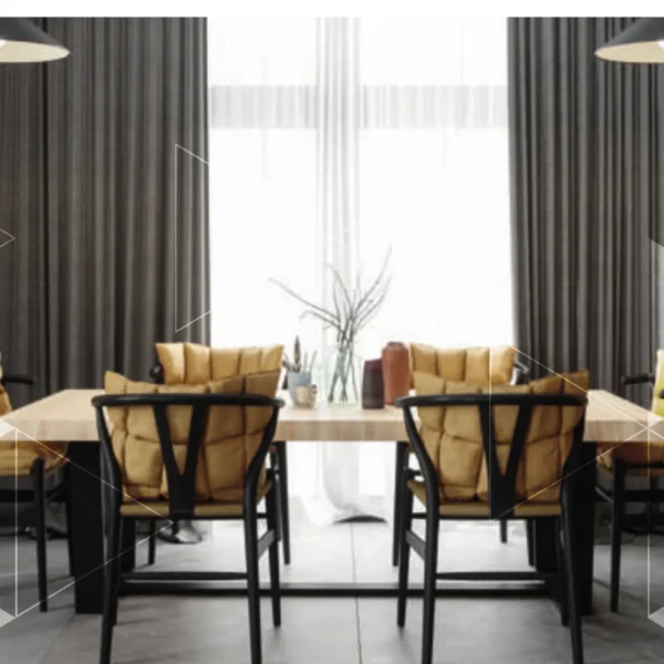Cortina Vertilux Dream Weave Blackout en Ambiente Cortina blackout Vertilux Dream Weave instalada en un ambiente interior