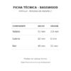 Ficha técnica Basswood Vertilux: tableta, galería y riel Ficha técnica Basswood Vertilux: tableta, galería y riel