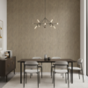 Papel tapiz beige con líneas verticales con destellos dorados | Shine 92-0706