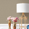 Papel tapiz marfil art déco con destellos dorados | Shine 92-0902