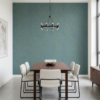 Papel tapiz azul de diseño contemporáneo para comedor | Shine 92-3404