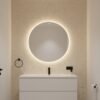 Papel tapiz beige efecto concreto con destellos dorados | Shine 92-3406