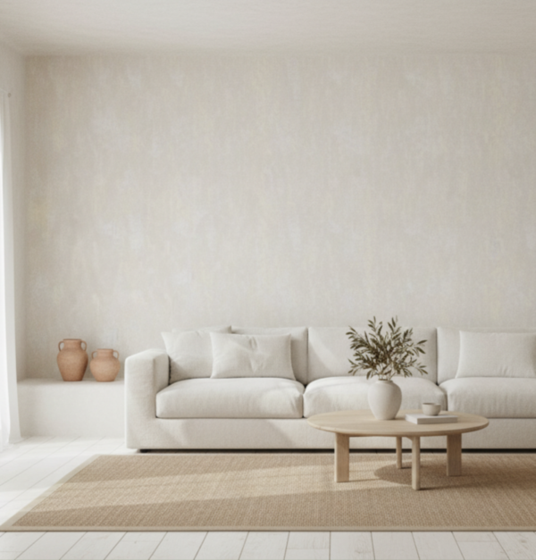 Papel tapiz beige con destellos dorados para interiorismo residencial | Matiz 92D-0106