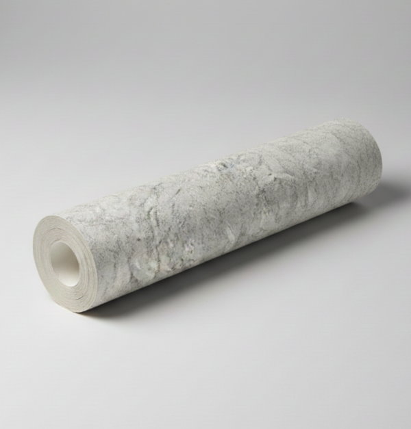 Papel tapiz gris con hexágonos con destellos plateados para decoración elegante | Matiz 92E-0708