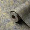 Papel tapiz negro con ondas con destellos dorados | Matiz 92G-0405