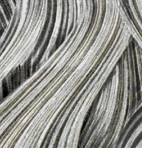 Papel tapiz gris con ondas con destellos dorados | Matiz 92G-0801