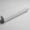 Papel tapiz blanco con líneas horizontales con destellos plateados | Matiz WF99162