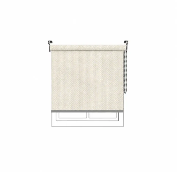 Persiana enrollable 3000 Blackout White Linen Vertilux confeccionada a medida