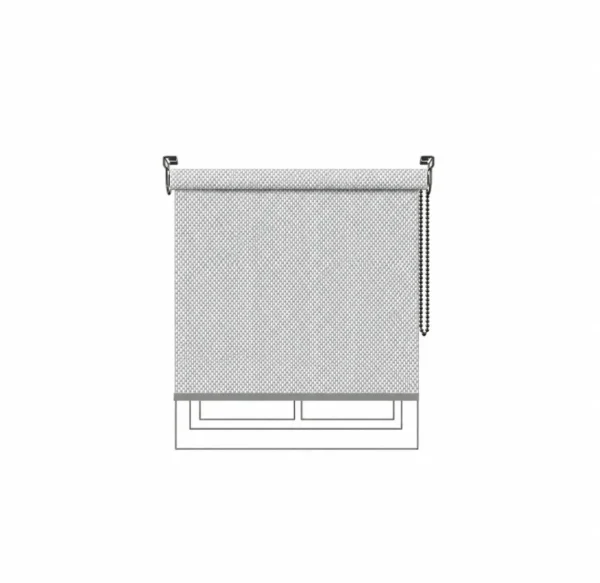 Persiana enrollable 3000 Blackout White Pearl Vertilux confeccionada a medida