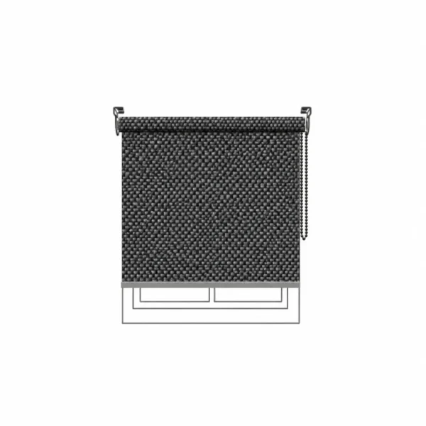 Persiana enrollable 4000-5% Ebony Grey Vertilux confeccionada Persiana enrollable 4000-5% Ebony Grey Vertilux confeccionada a medida