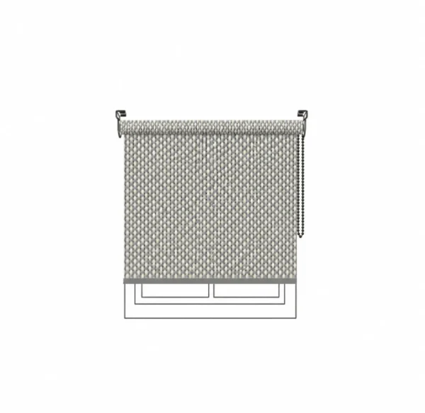 Persiana enrollable 4000-5% Pearl Linen Vertilux confeccionada a medida