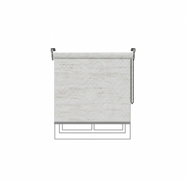 Persiana enrollable Dune Concrete Vertilux confeccionada Persiana enrollable Dune Concrete Vertilux confeccionada a medida
