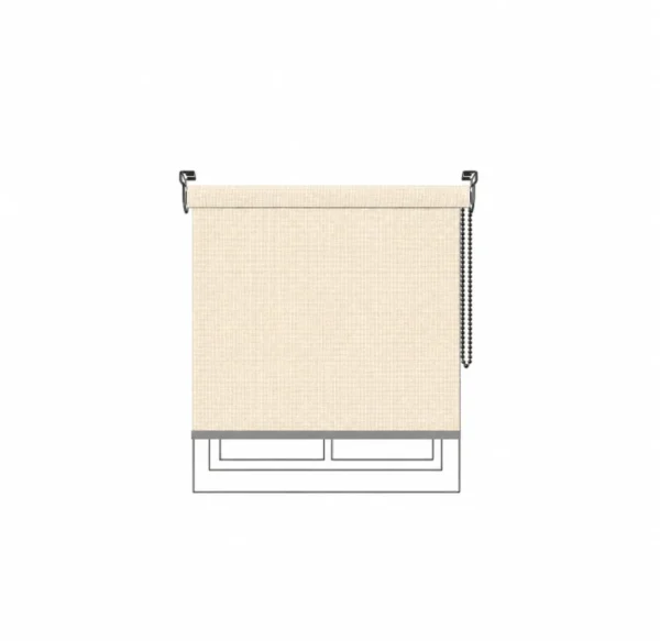 Persiana enrollable New Pinpointe BO FR Beige Vertilux confeccionada Persiana enrollable New Pinpointe BO FR Beige Vertilux confeccionada a medida