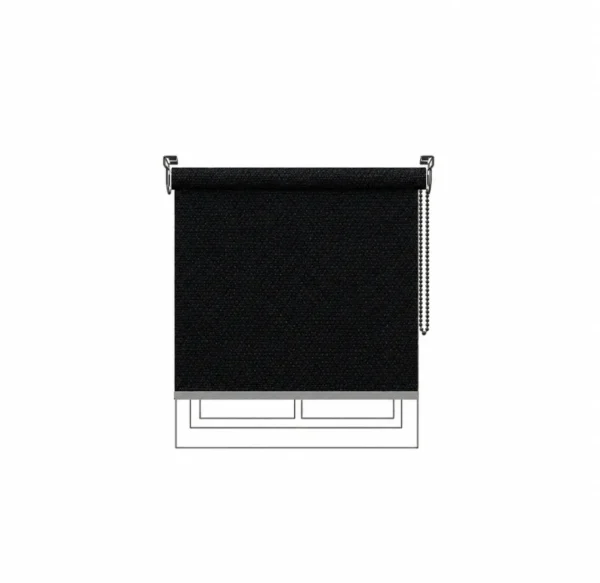Persiana enrollable Premium Plus BO Black Vertilux confeccionada Persiana enrollable Premium Plus BO Black Vertilux confeccionada a medida