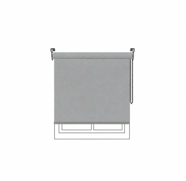 Persiana enrollable Premium Plus BO Stone Grey Vertilux confeccionada Persiana enrollable Premium Plus BO Stone Grey Vertilux confeccionada a medida