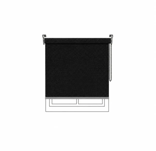Persiana enrollable Singular BO 2800 Black Vertilux confeccionada a medida